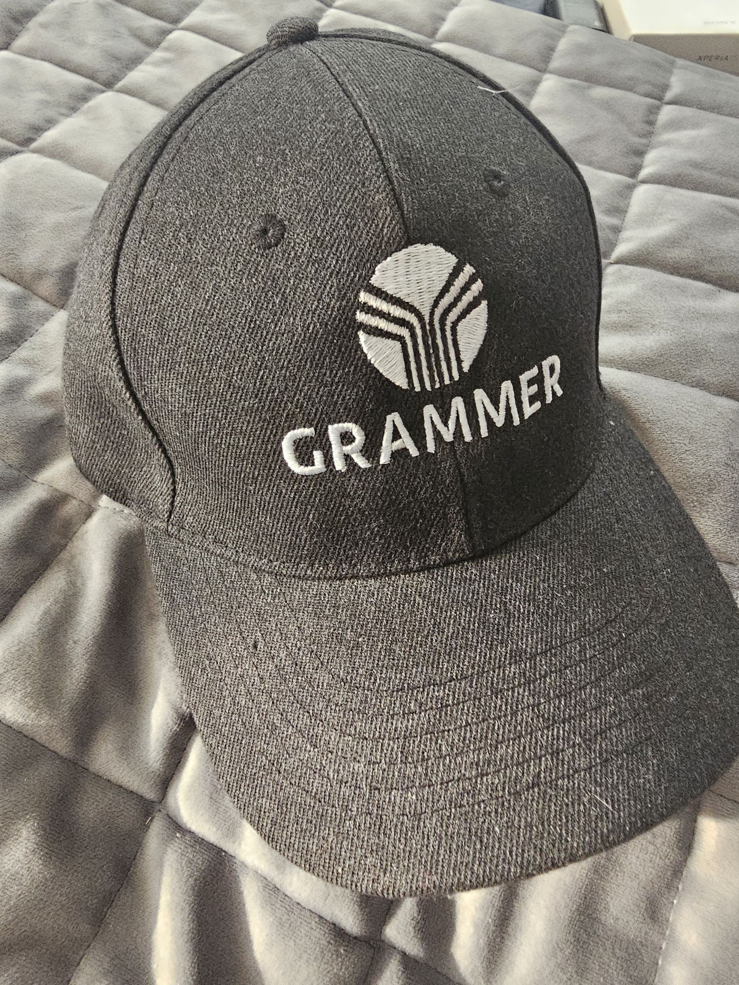 Oryginalna czarna czapka Grammer