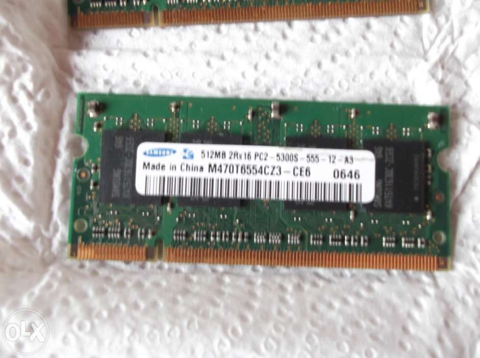 RAM Samsung 2 x 512 MB64730104951426120