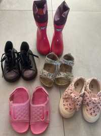 Obuwie sandały trampki kalosze dziewczynka Zara, Bejo, Nike, Converse