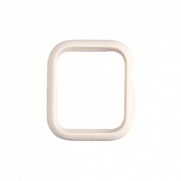 Etui Uniq Lino na Apple Watch 4 / 5 / 6 / SE 44mm - białe