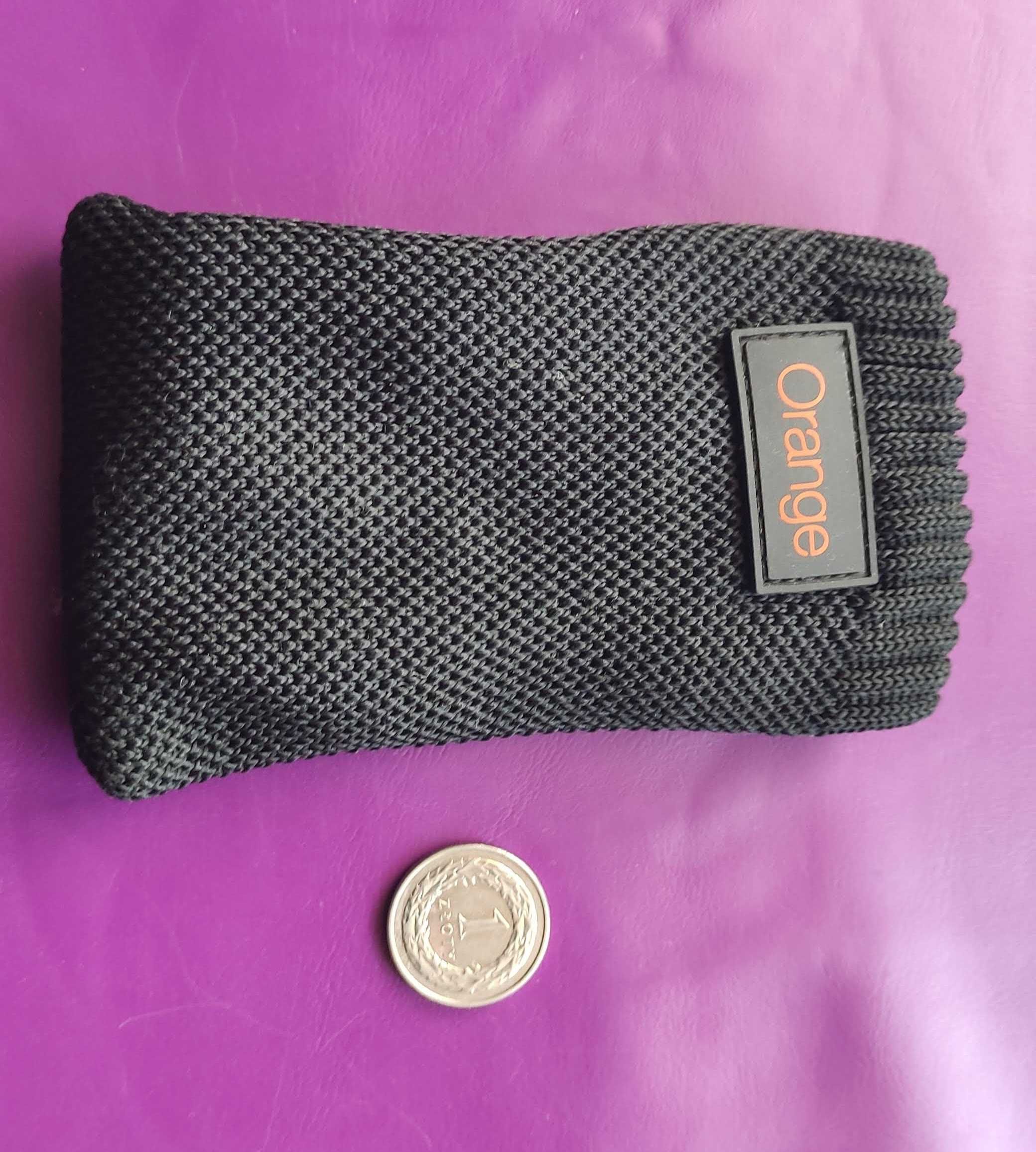 Nowy materiałowy pokrowiec/etui na telefon z logo ORANGE (nr.2)