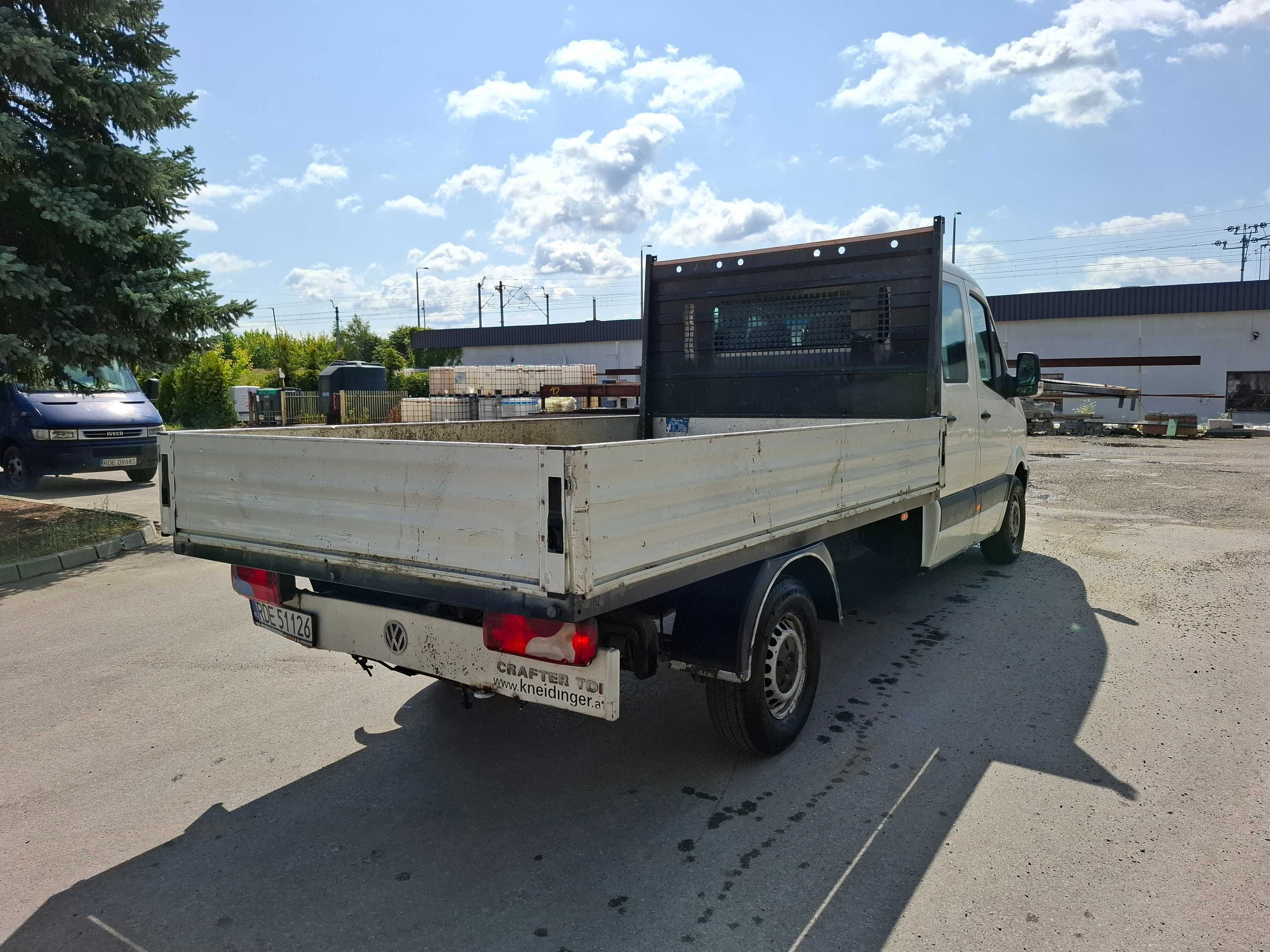 Volkswagen Crafter, Skrzynia, 6-osób, wersja Max, 2.5TDI 110KM,  FV23%