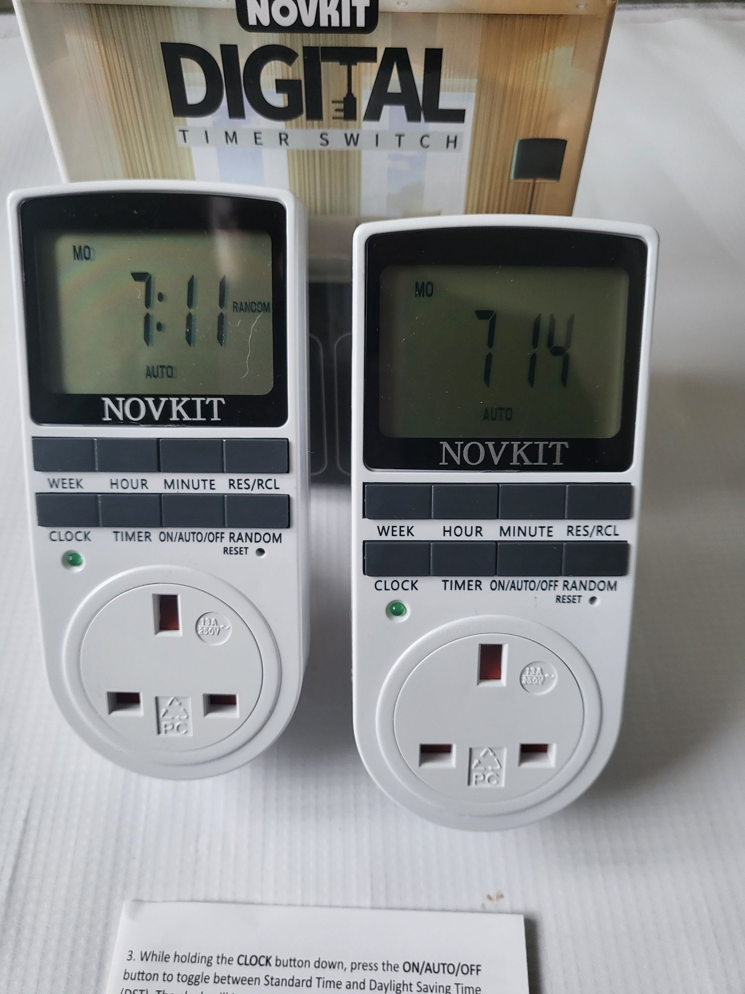 Programator timer z ekranem LCD 2 sztuki