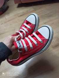 Buty sportowe trampki czerwone Converse r 31.5