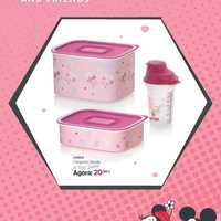 Conjunto Disney (1,3L+500ml + Shaker 350ml)Tupperware Promoção