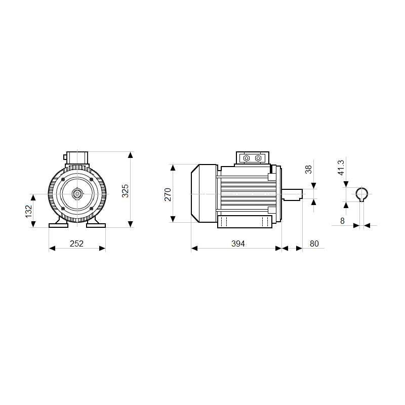 Silnik elektryczny 5,5 ms132s-4 ms132s-4 2sie132s4