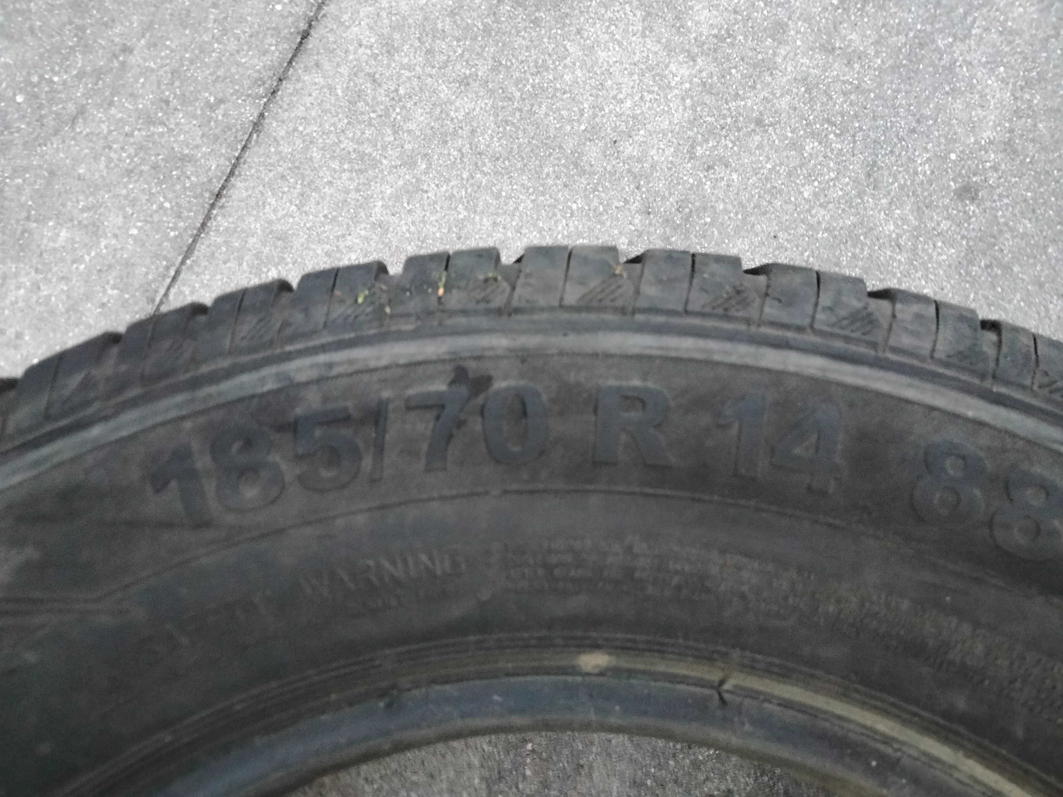 2szt Opony Letnie  185/70/14 continental contiecocontact 3  5.5mm
