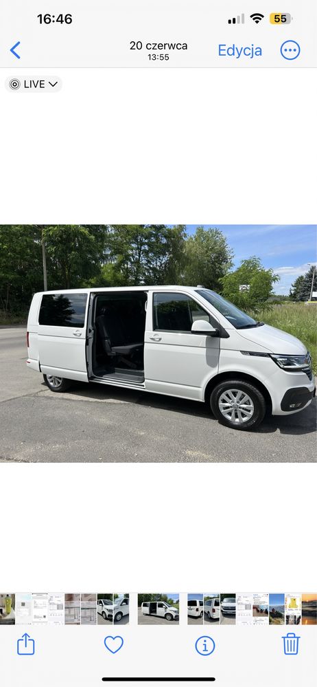 Wynajem VW Caravelle T6.1 Long DSG 8-9 osobowe