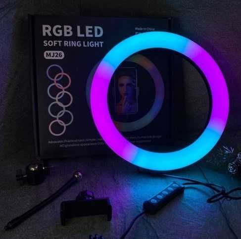 Кільцева лампа RGB LED лампа живлення від USB 26cm