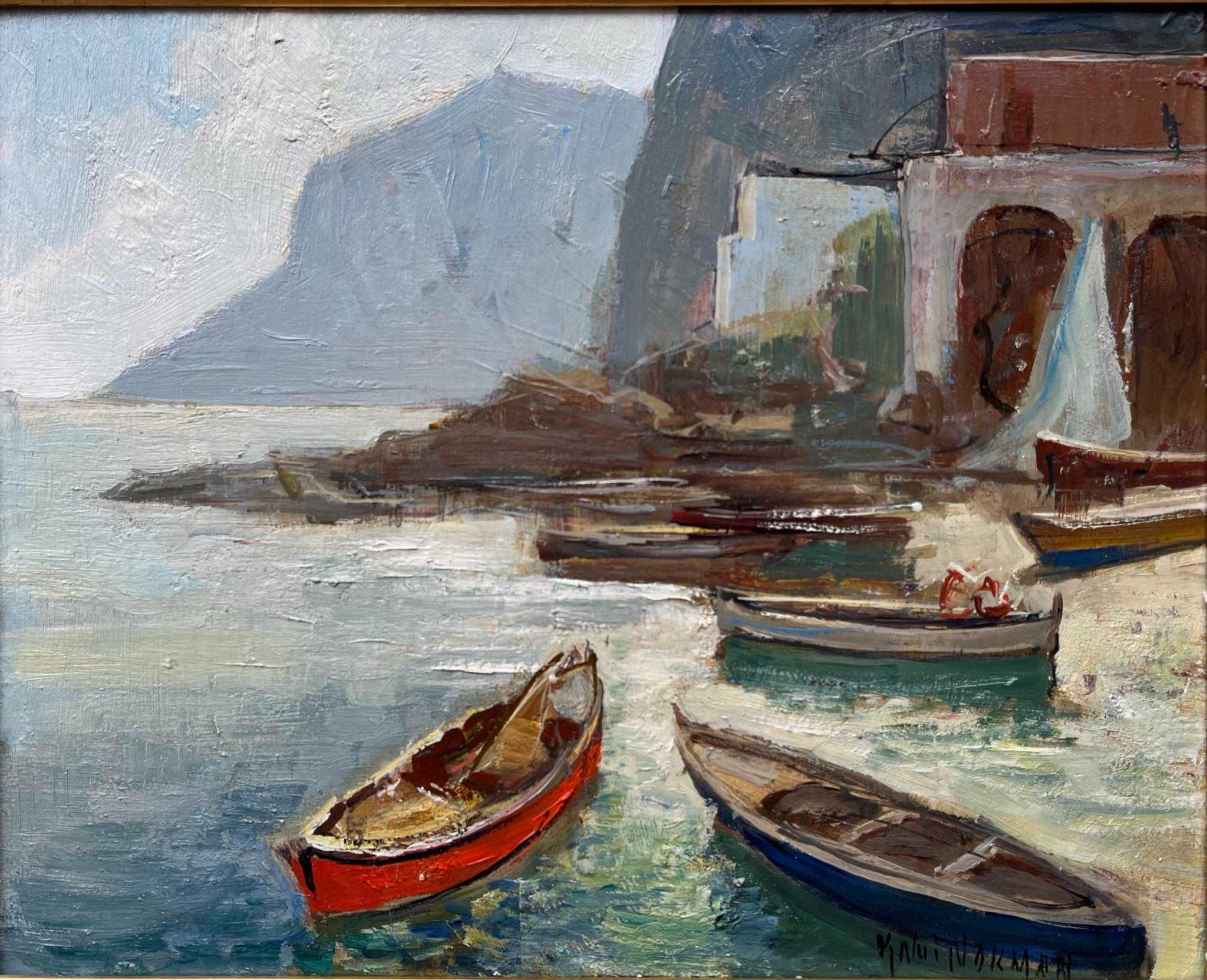 Łodzie u wybrzeży Lofotów, Knut Norman  ur.1896 zm.1977