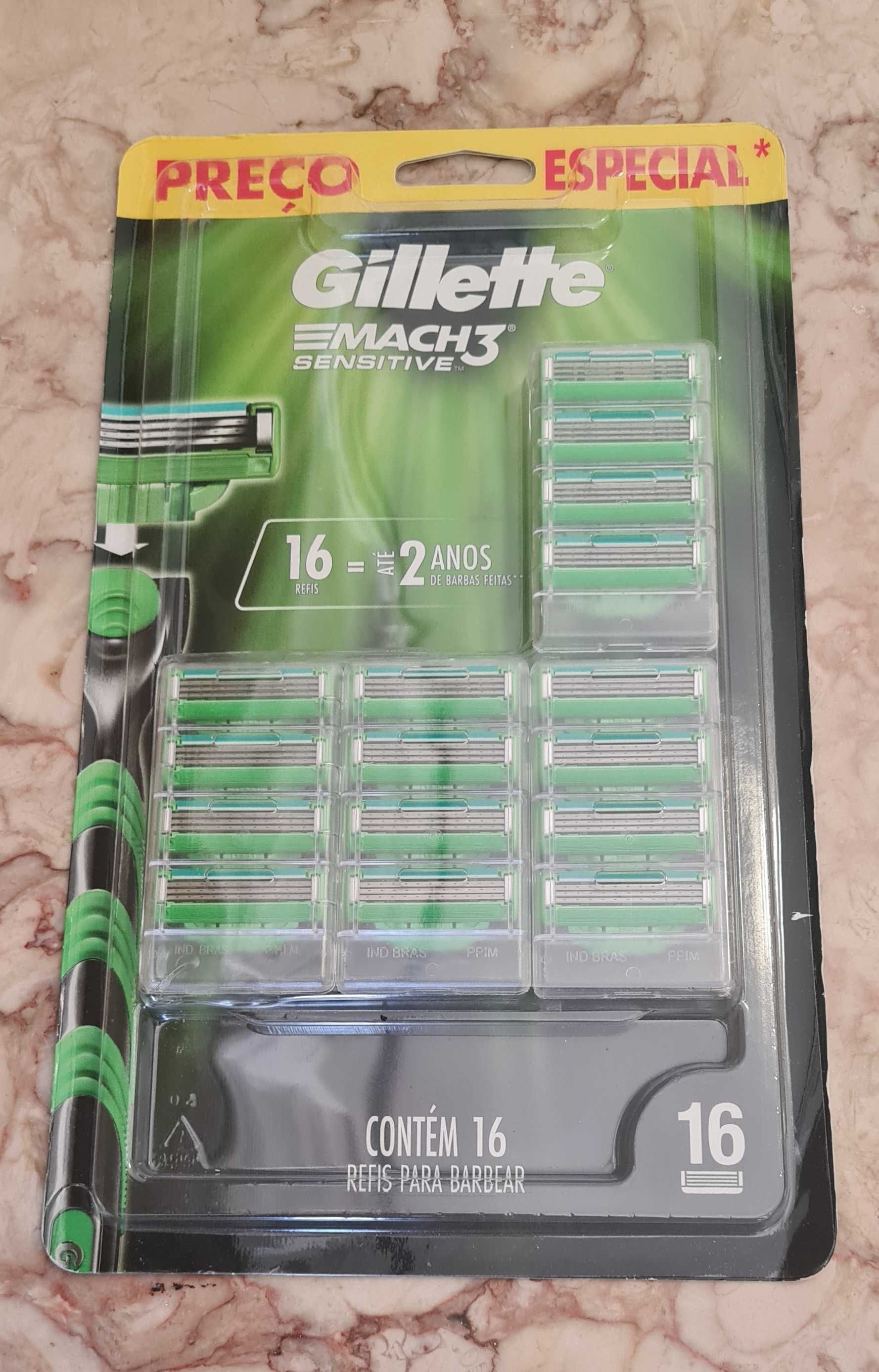 GILLETE MACH 3 Sensitive - 16 unidades