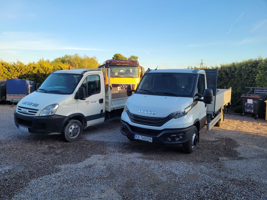 Transport małą wywrotką. Piach, ziemia,węgla. kruszywo,beton wywrotka