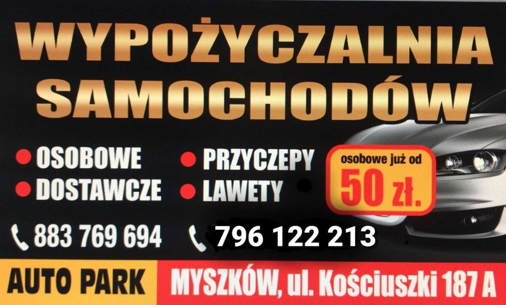 Rent Car STARK WYNAJEM Wypożyczalnia Samochodów Przyczep i Lawet ***