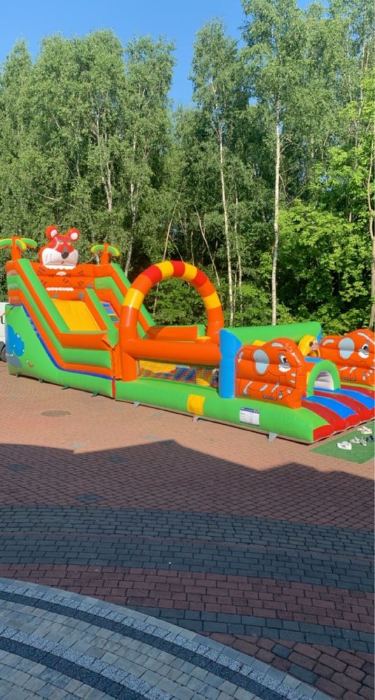 Dmuchaniec WYNAJEM zjeżdżalnia tor przeszkód  NOWE urzadzenia