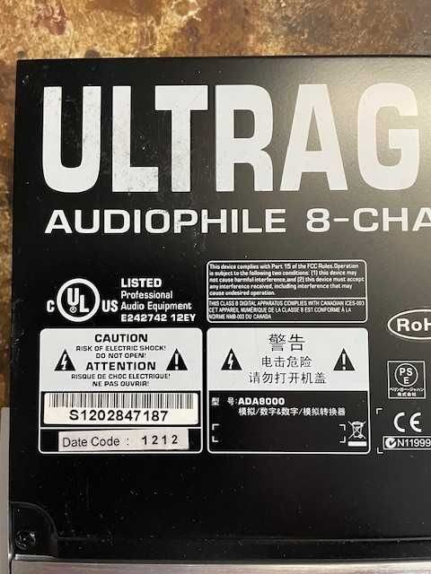 Procesor Behringer ADA8000 Ultragain Pro 8 Digital