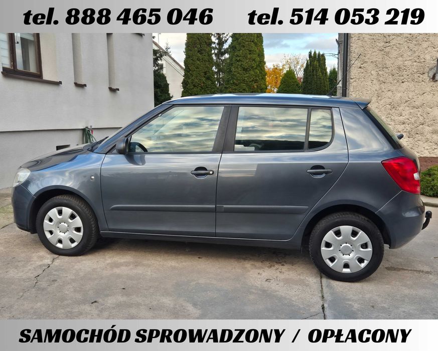 Skoda Fabia 2 • benzyna • 2009r • KLIMA • HAK • z Niemiec