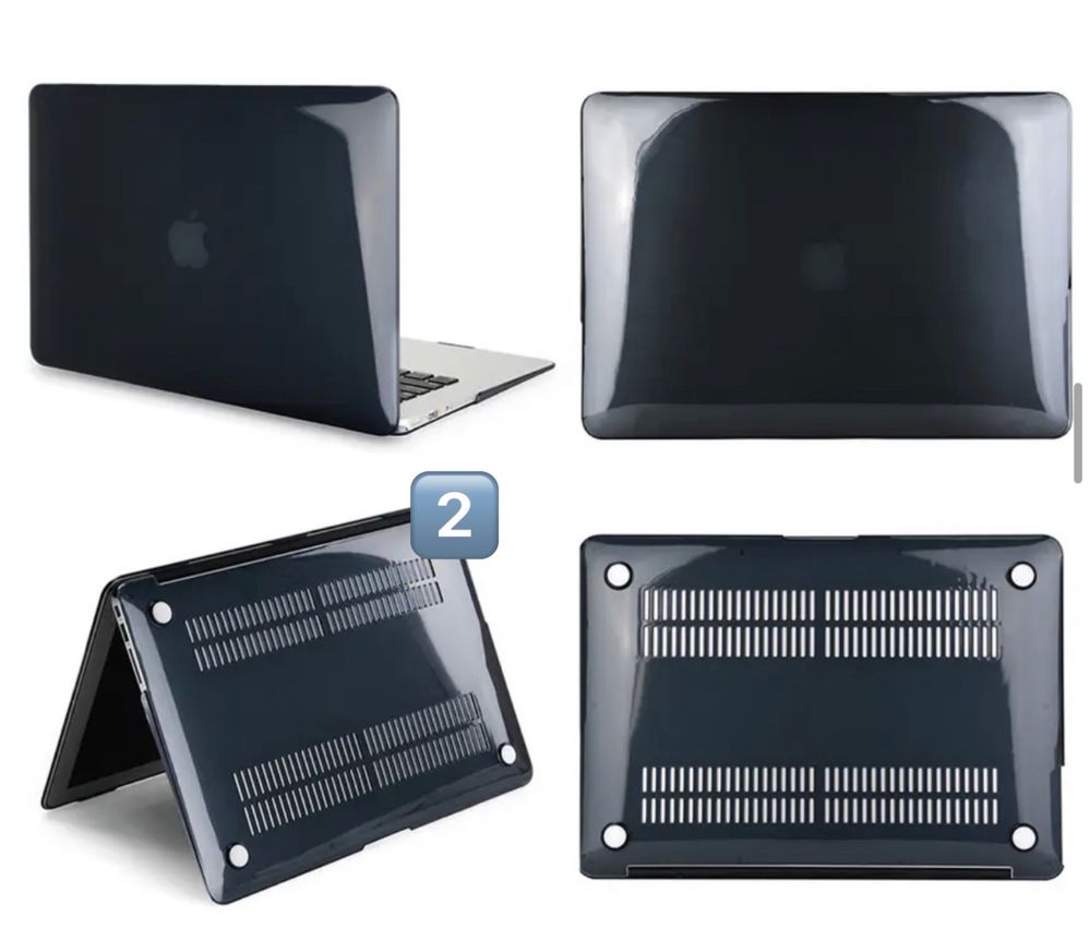 Глянцевая прозрачная накладка чехол MacBook Air/Pro M1 13,3 Макбук