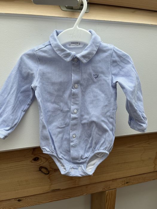 Mayoral koszula blekitna w kratke 4-6 m 70 cm