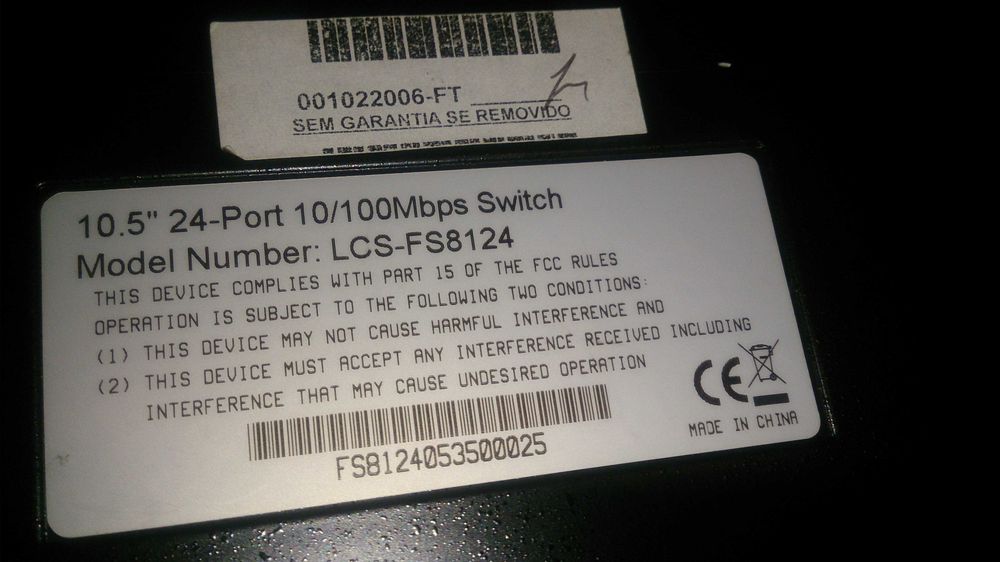 24 portas fast internet switich (longshine lcs-fs8124)