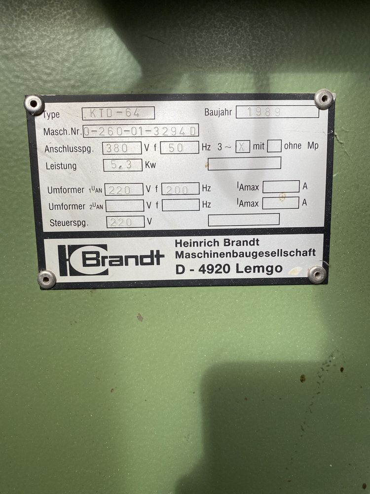 Okleiniarka brandt KTD 64