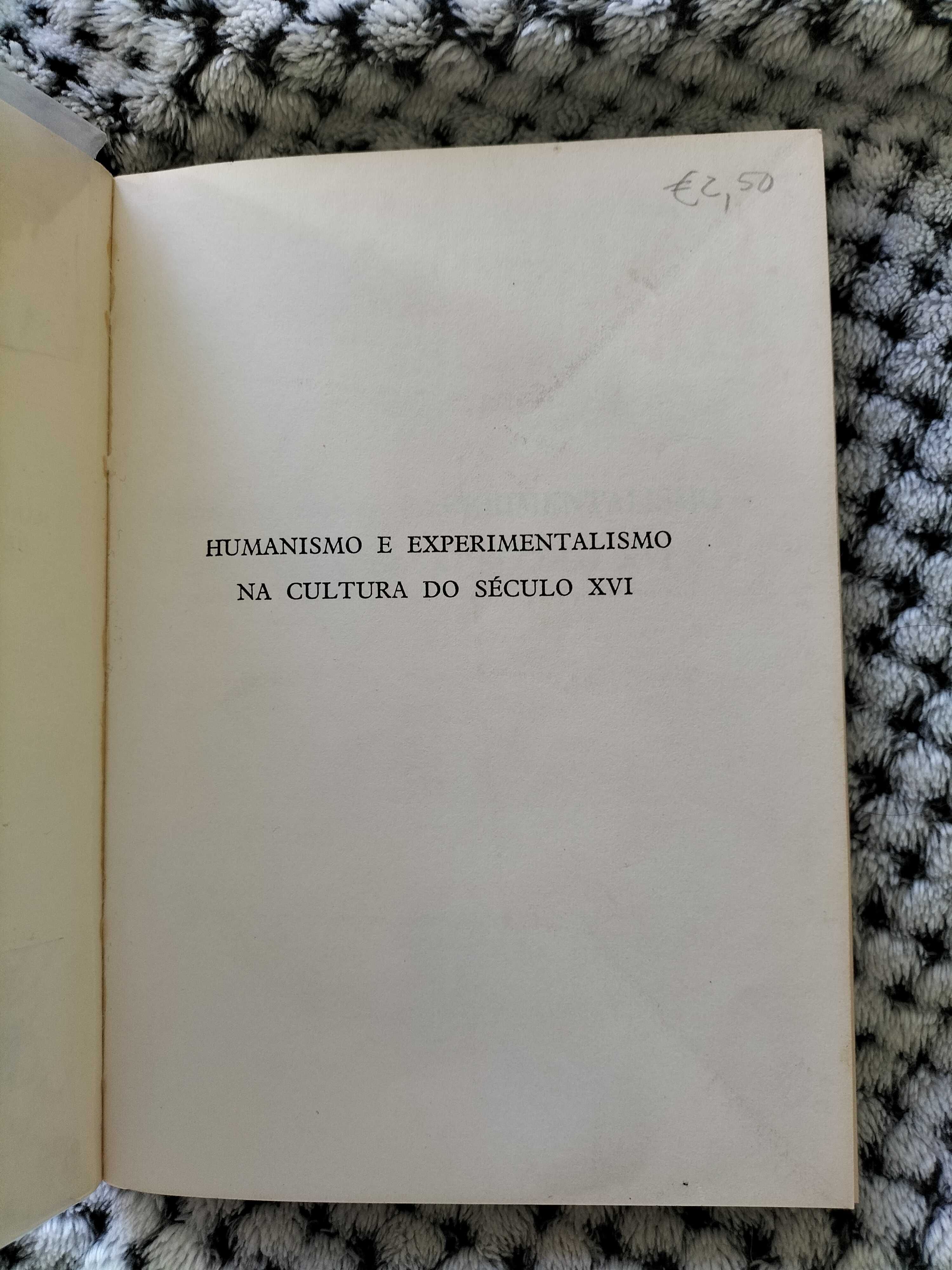 Humanismo e experimentalismo na cultura do século XVI,M. Tereza Fraga.