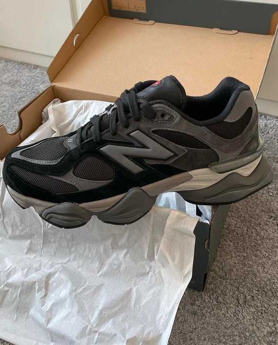 Buty meskie Mokasyny New_Balance_9060_Black_Castlerock_Grey R.39.5