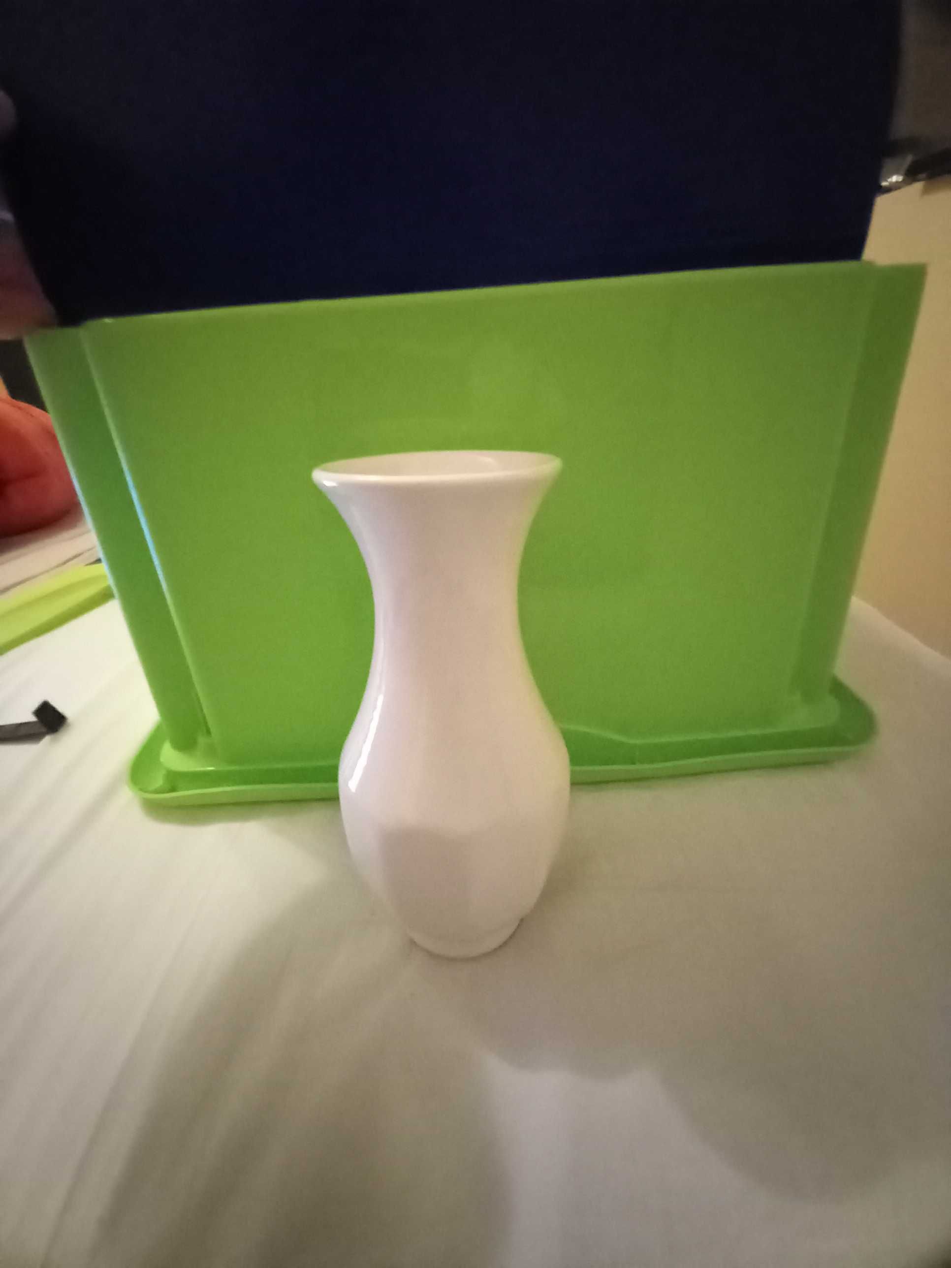 Wazon biały 18cm - Tanio