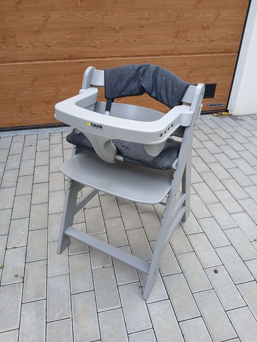 Krzesełko do karmienia Hauck szare z taką Hauck