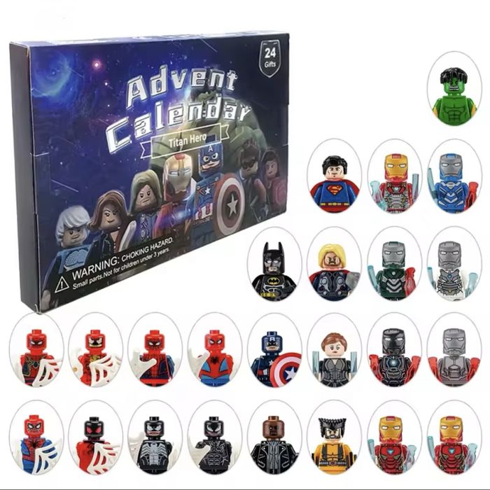 Конструктор Адвент Календар Марвел Marvel лего месники 24 фігурки