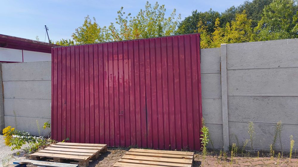 skrzydło bramy brama uchylna blacha 3,4-3,6 m x 2,2-2,4 m