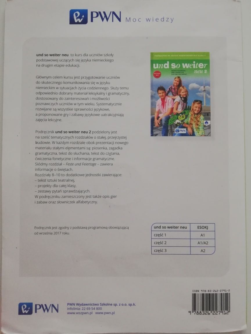 Und so weiter neu 2 podręcznik do niemieckiego dla klasy 5