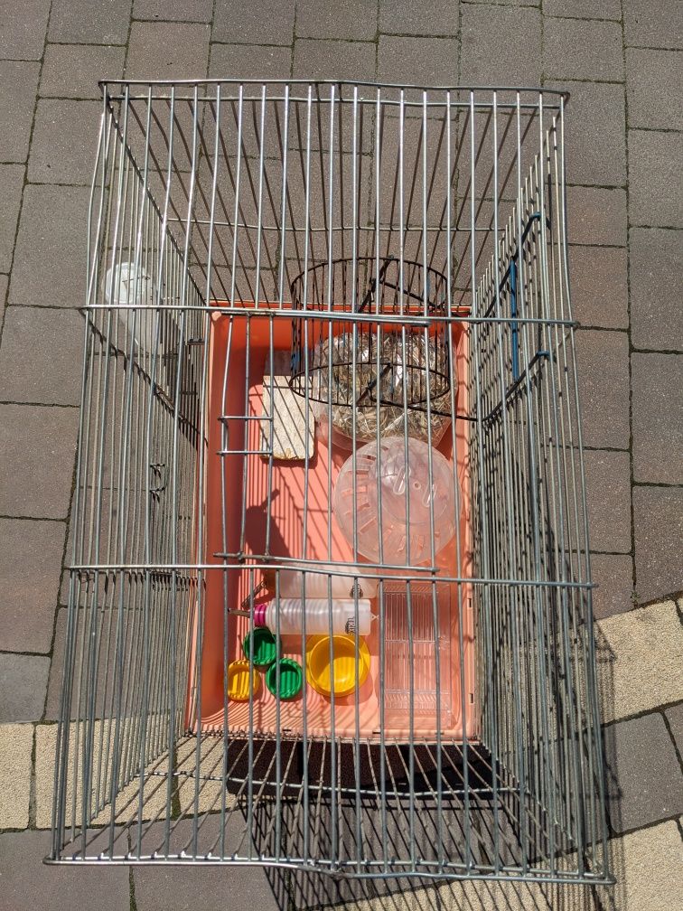 Klatka Dla Gryzonia Z Wyposażeniem