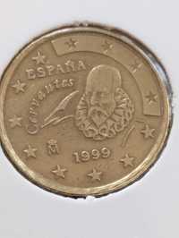 Moeda de 10 centimos de 1999 Cervantes - Espanha