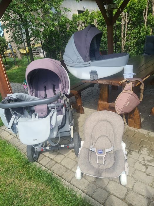 Wózek, leżaczek, nosidełko