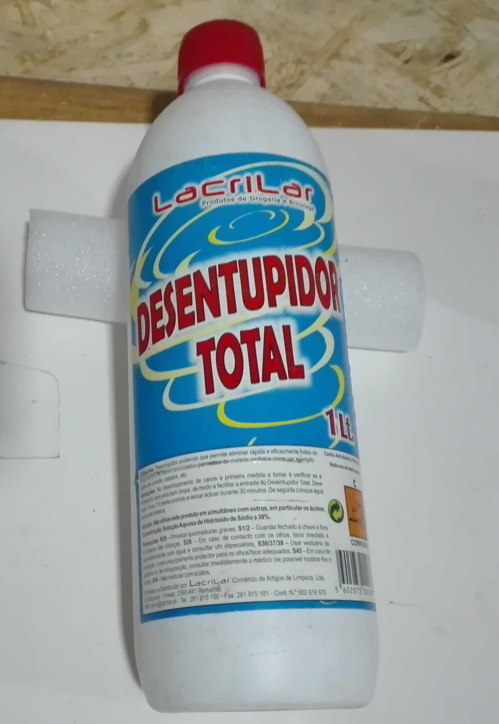 Desentupidor liquido/limpa vidros cheminés