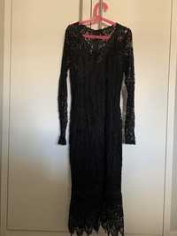 Vestido renda preto a estrear S/M