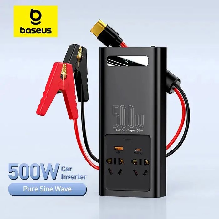 Інвертор Baseus Super Si Power Inverter 220V CN/EU 500W