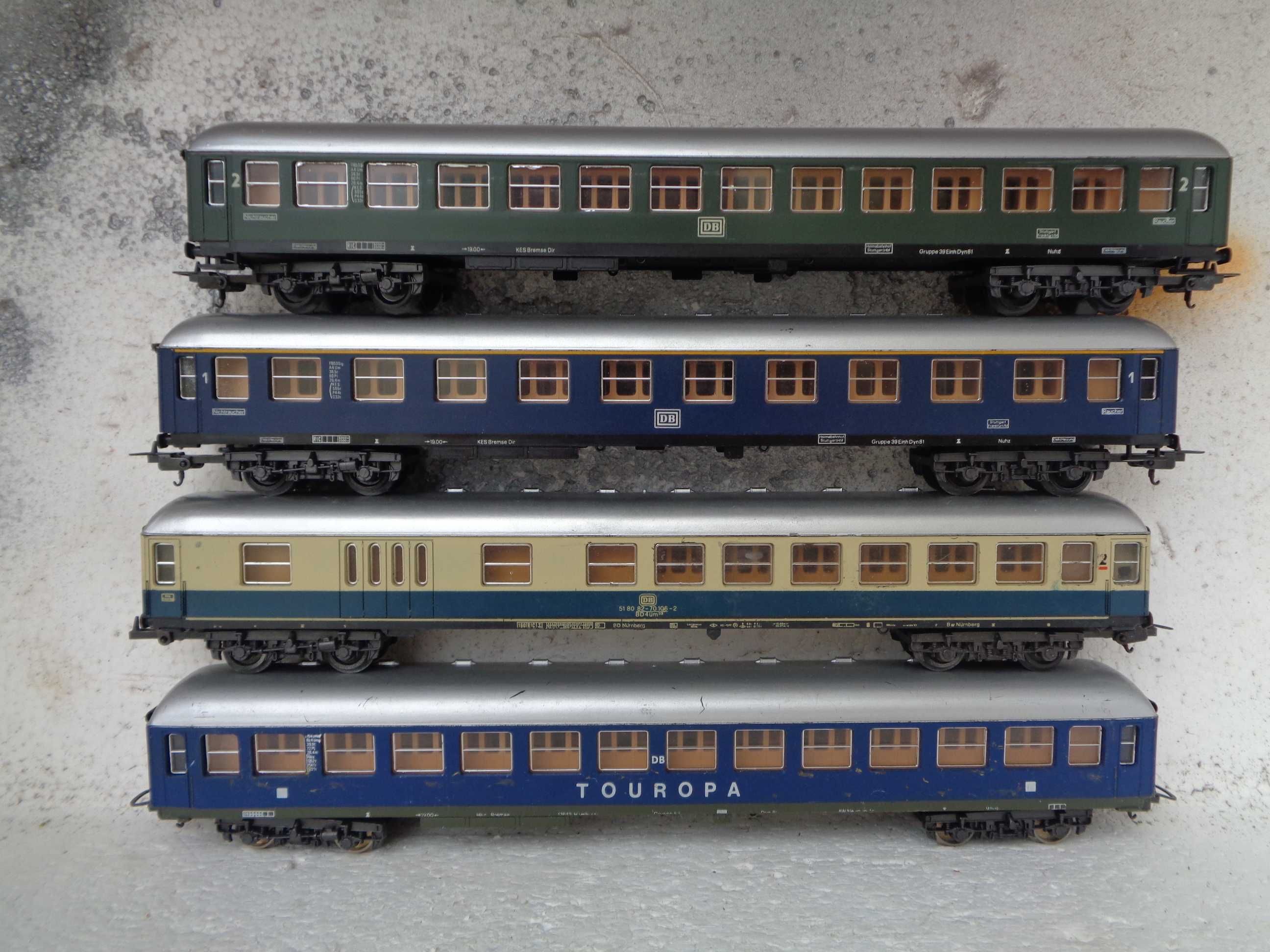 1:87 LIMA Lote de 4 carruagens de passageiros da DB