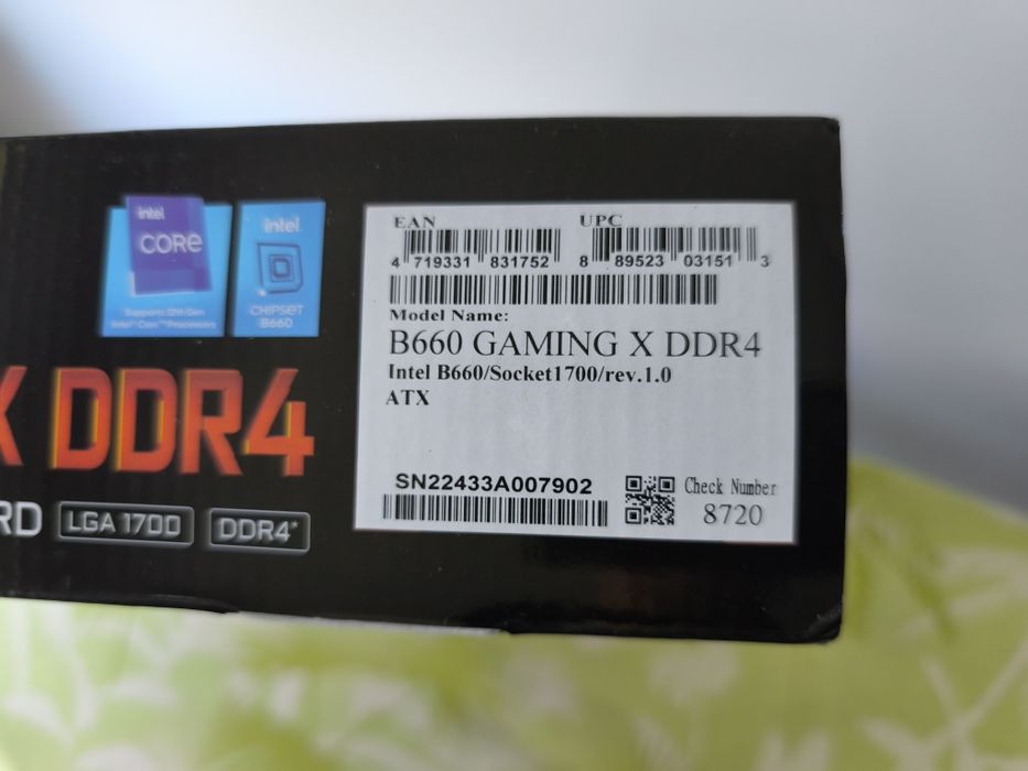 Płyta główna Gigabyte B660 gaming x ddr4