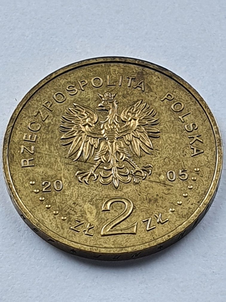 Moneta 2zl  60 rocznica  zakończenia II Wojny Światowej