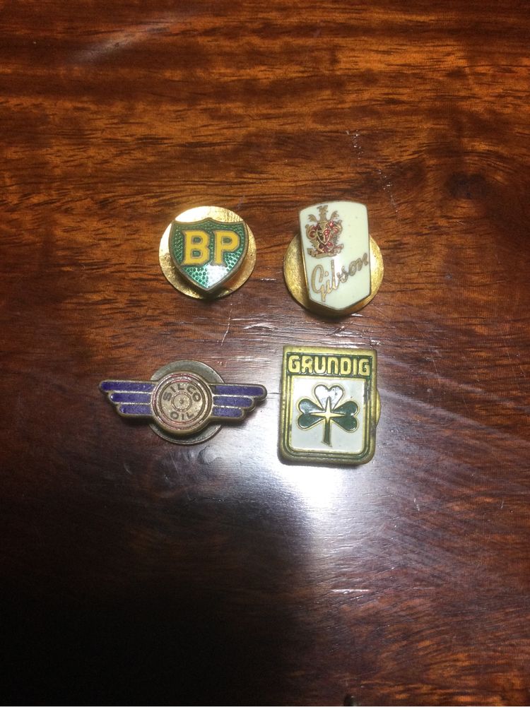 Pins Silco Oil Bp Gilson Grundig Antigos