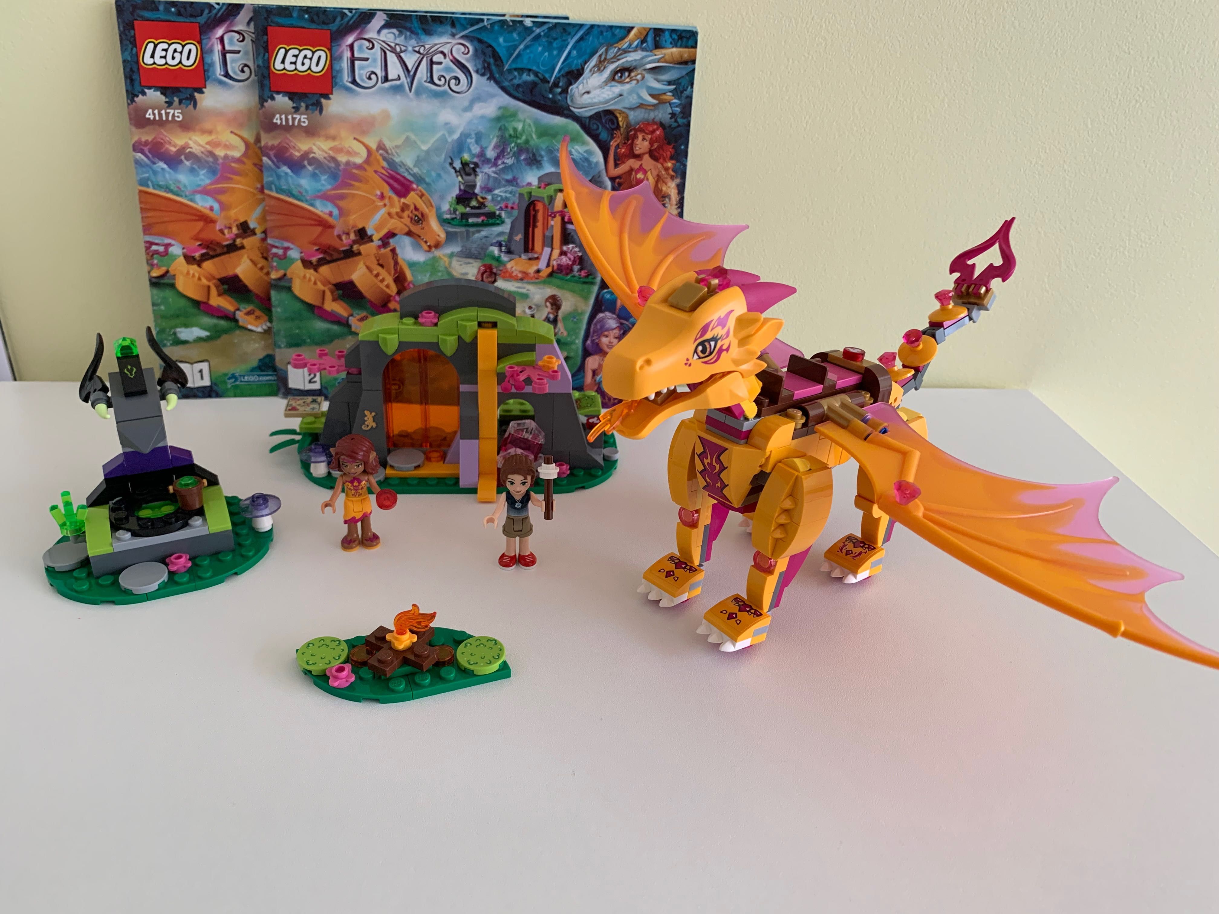 Zestaw Lego Elves 41175 Jaskinia smoka ognia + instrukcja