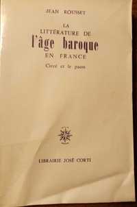 livro: Jean Rousset “La littérature de l'âge baroque en France”