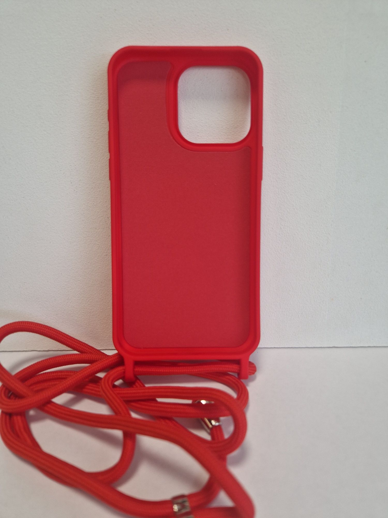 Strap Silicone Case do Iphone 15 Pro Max wzór 1 czerwony