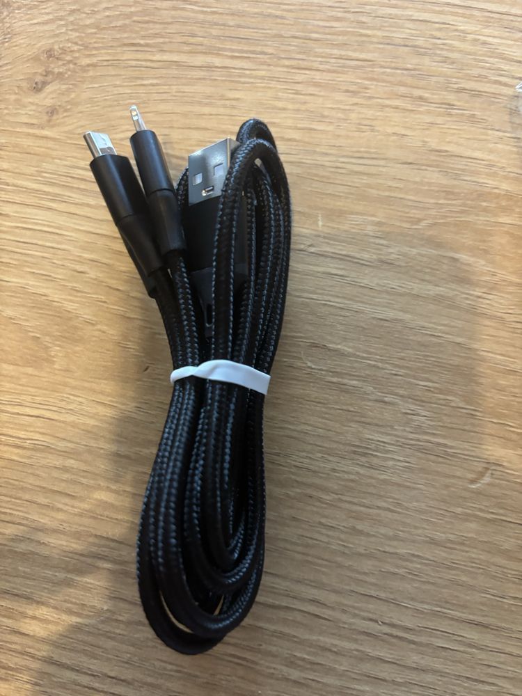 Kabel USB 3 w 1 Kabel ładowarki micro USB typu C kabel USB .