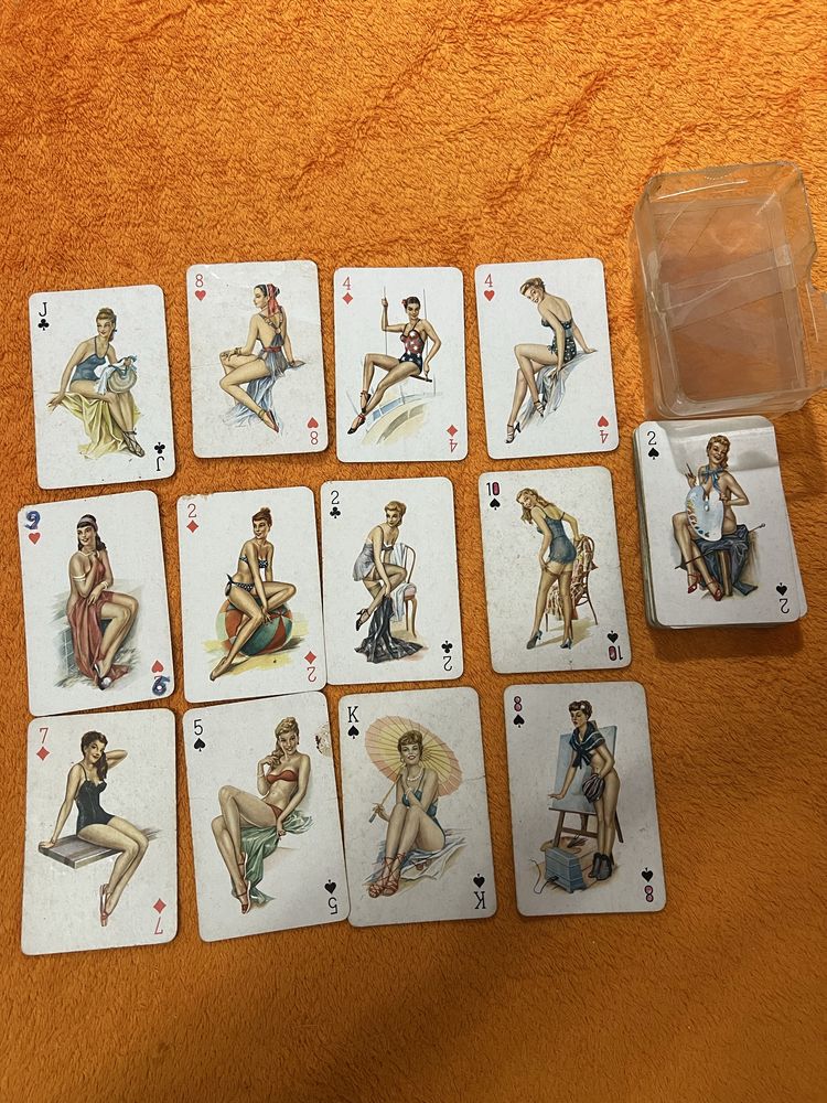 Карты игральные Пин-Ап, ГДР, 1956 год, 52 карты