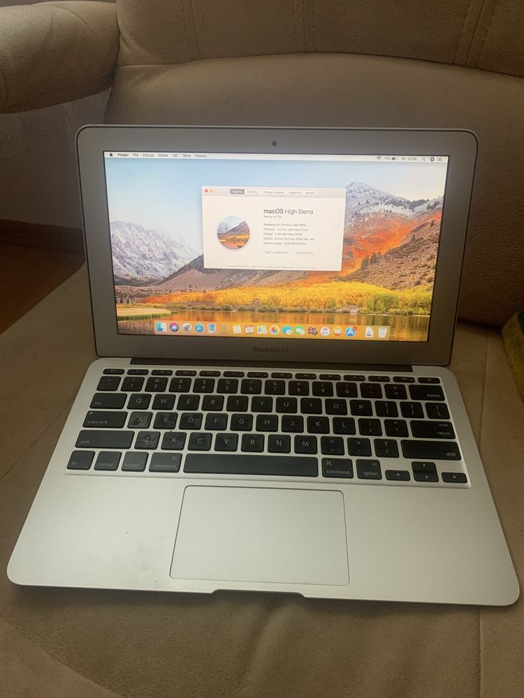 Macbook air 11 a1370 dysk 256gb SSD ZAMIANA