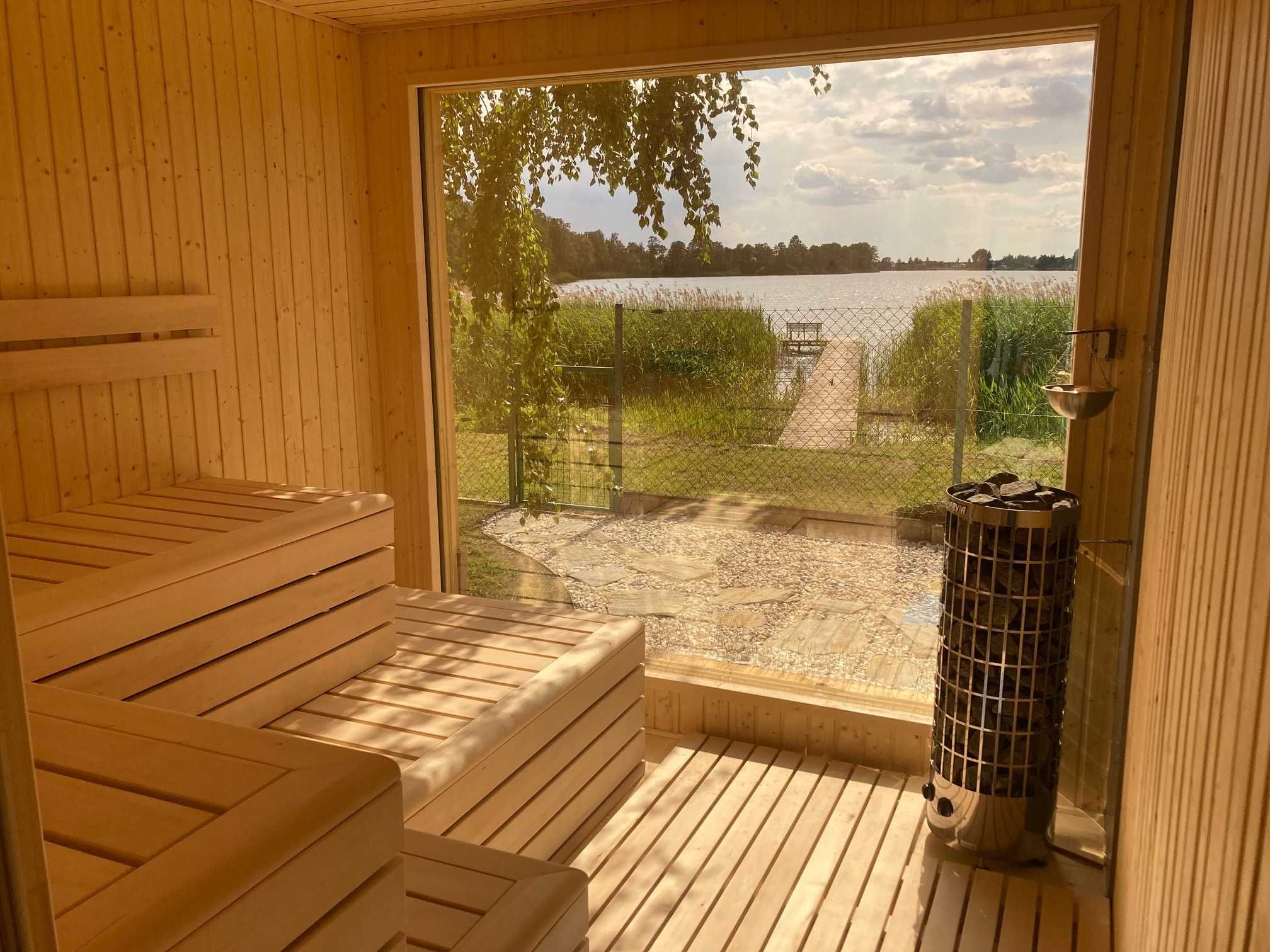 Domki Sauna Balia Bajkowa Przystań przy jeziorze Zbyszewickim w Wlkp.