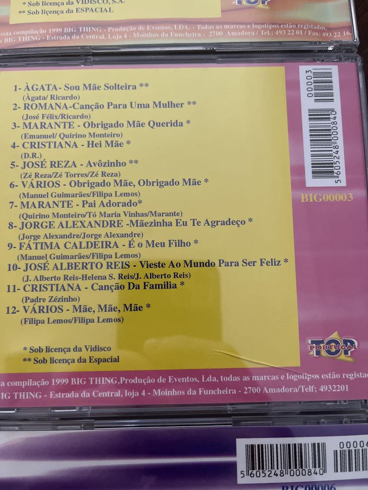 Top Portugal - 8 CD’s como novos