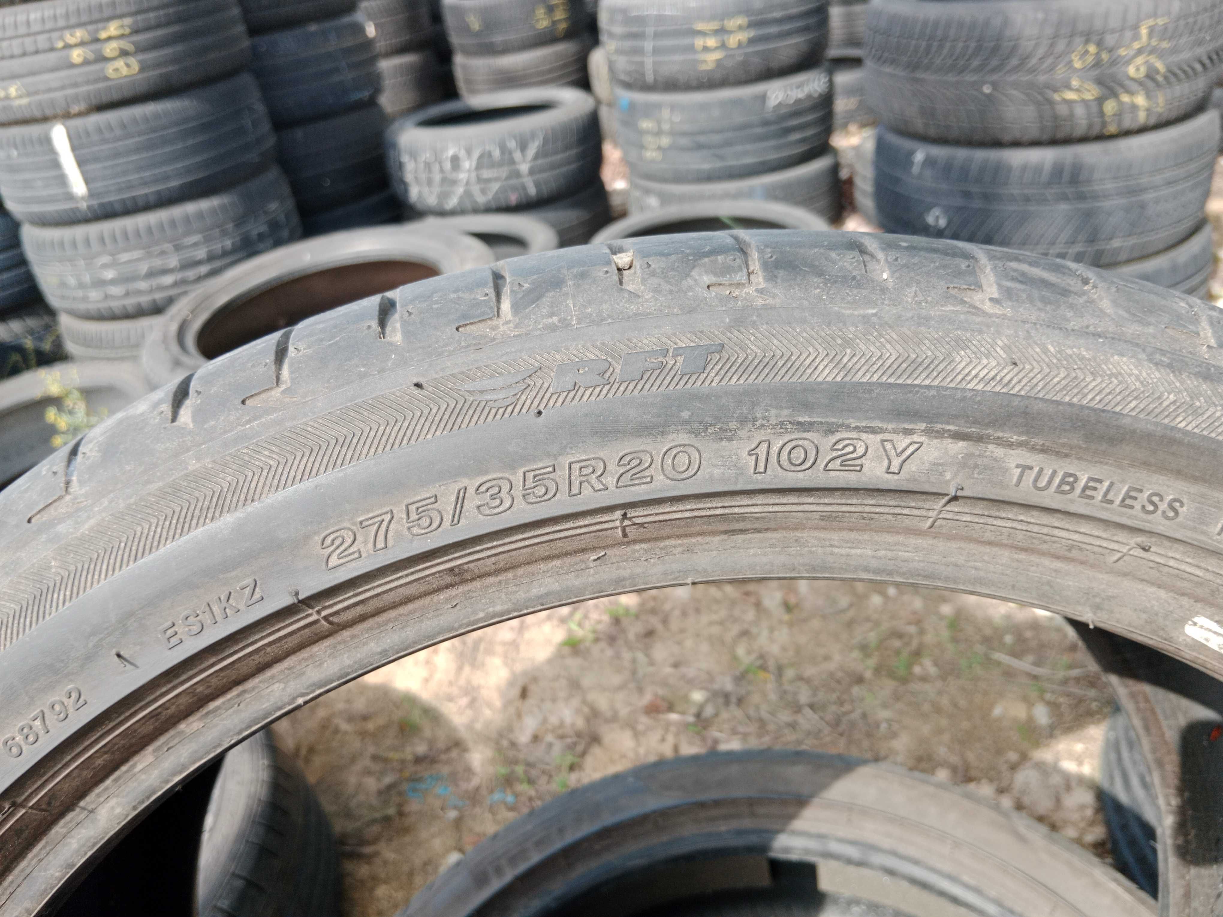 Opona używana 275/35R20 Bridgestone Potenza S001 RFT 1szt.